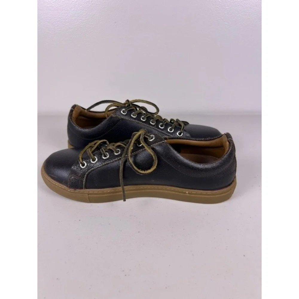Thursday Boot Co Mens Low Top Leather Sneakers Gum Sole Casual Shoes Size 8.5